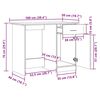 vidaXL Γραφείο Αρτισιανή Δρυς 100x50x76 εκ. από Επεξεργασμένο Ξύλο