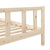 vidaXL Πλαίσιο Κρεβατιού 120 x 190 εκ. από Μασίφ Ξύλο Small Double