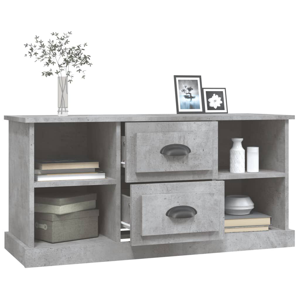 vidaXL Έπιπλο Τηλεόρασης Γκρι Σκυρ. 99,5x35,5x48 εκ. Επεξ. Ξύλο