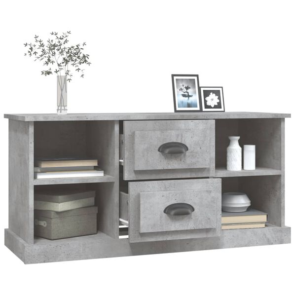 vidaXL Έπιπλο Τηλεόρασης Γκρι Σκυρ. 99,5x35,5x48 εκ. Επεξ. Ξύλο