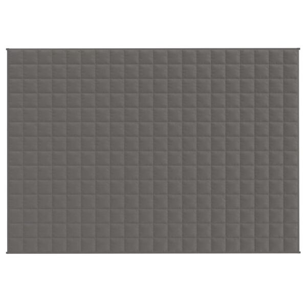 vidaXL Κουβέρτα Βαρύτητας Γκρι 135 x 200 εκ. 10 κ. Υφασμάτινη
