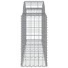 vidaXL Συρματοκιβώτια Τοξωτά 11 τεμ. 200x50x80/100 εκ. Γαλβαν. Ατσάλι