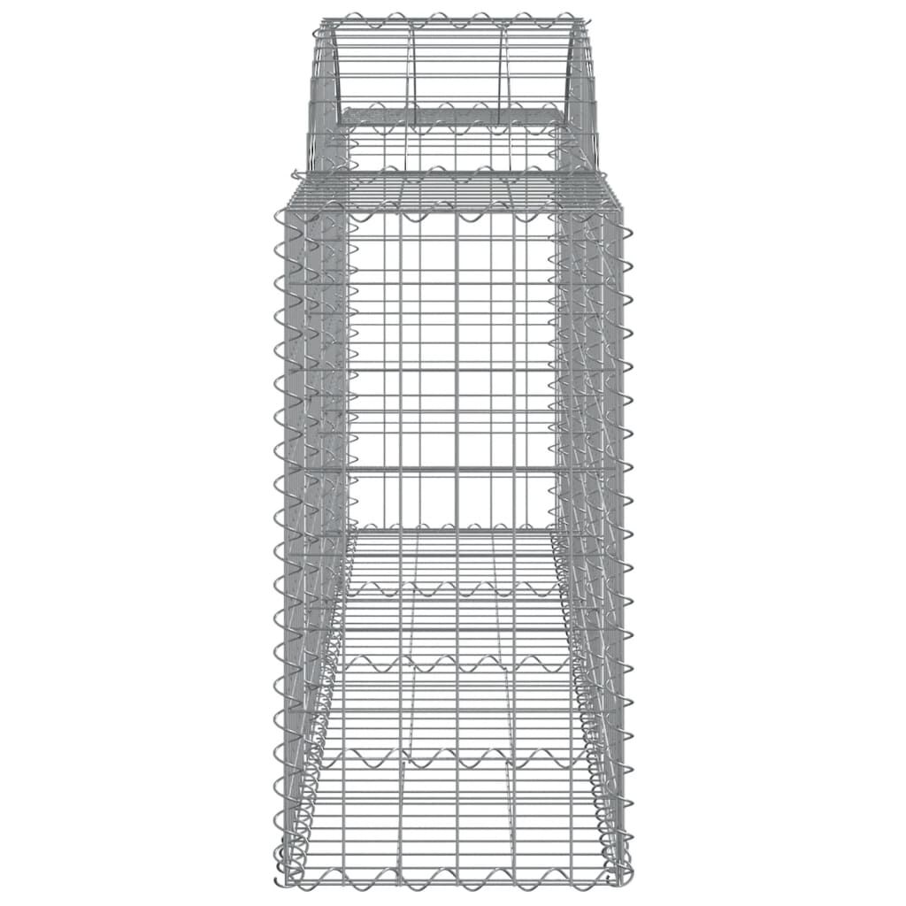 vidaXL Συρματοκιβώτια Τοξωτά 11 τεμ. 200x50x80/100 εκ. Γαλβαν. Ατσάλι