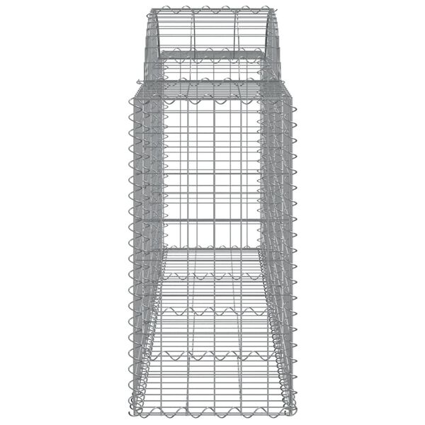 vidaXL Συρματοκιβώτια Τοξωτά 11 τεμ. 200x50x80/100 εκ. Γαλβαν. Ατσάλι