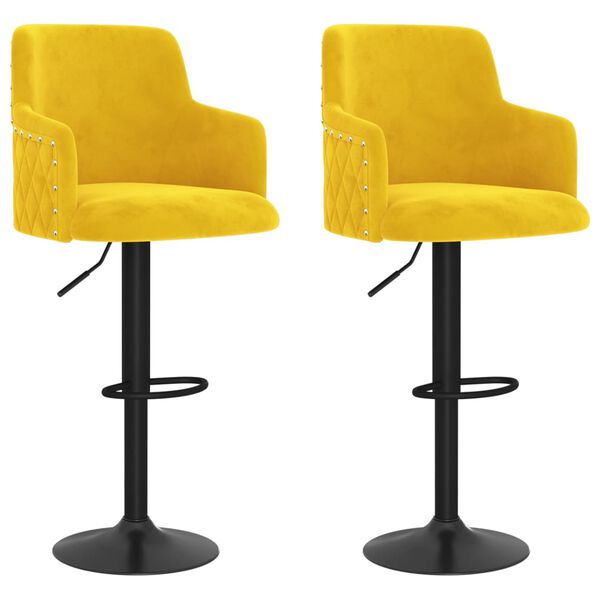 vidaXL &Sigma;&kappa;&alpha;&mu;&pi;ό &Mu;&pi;&alpha;&rho; 2 &tau;&epsilon;&mu;. &Kappa;ί&tau;&rho;&iota;&nu;&omicron; &Mu;&omicron;&upsilon;&sigma;&tau;&alpha;&rho;&delta;ί &Beta;&epsilon;&lambda;&omicron;ύ&delta;&iota;&nu;&alpha;