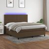 vidaXL &Kappa;&rho;&epsilon;&beta;ά&tau;&iota; Boxspring &mu;&epsilon; &Sigma;&tau;&rho;ώ&mu;&alpha; & LED &Sigma;&kappa;.&Kappa;&alpha;&phi;έ 160x200&epsilon;&kappa;. &Upsilon;&phi;&alpha;&sigma;&mu;ά&tau;&iota;&nu;&omicron;