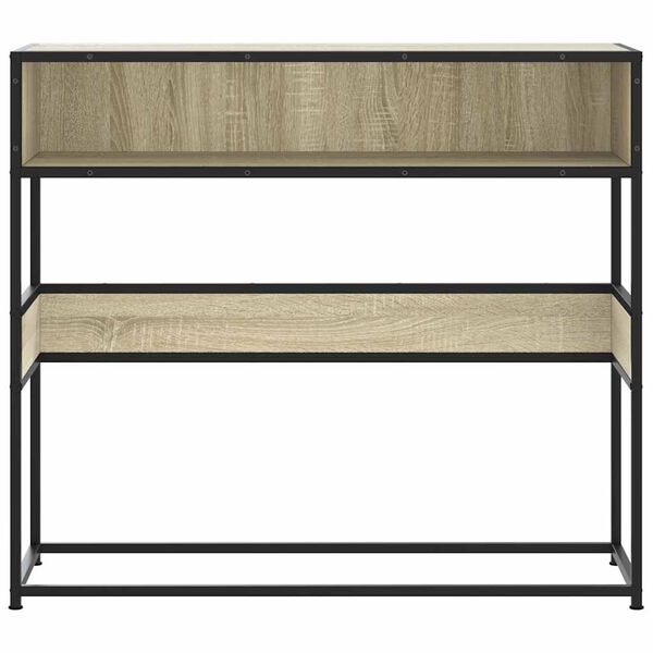vidaXL Τραπέζι Κονσόλα Sonoma Δρυς 90x35x80 εκ. Επεξεργασμένο Ξύλο