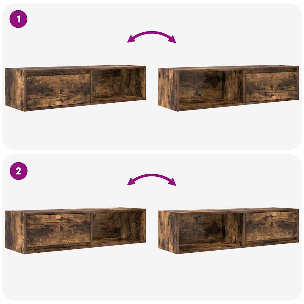 vidaXL Έπιπλα Τηλεόρασης 2 τεμ. 100x31x25,5 εκ Επεξεργασμένο Ξύλο