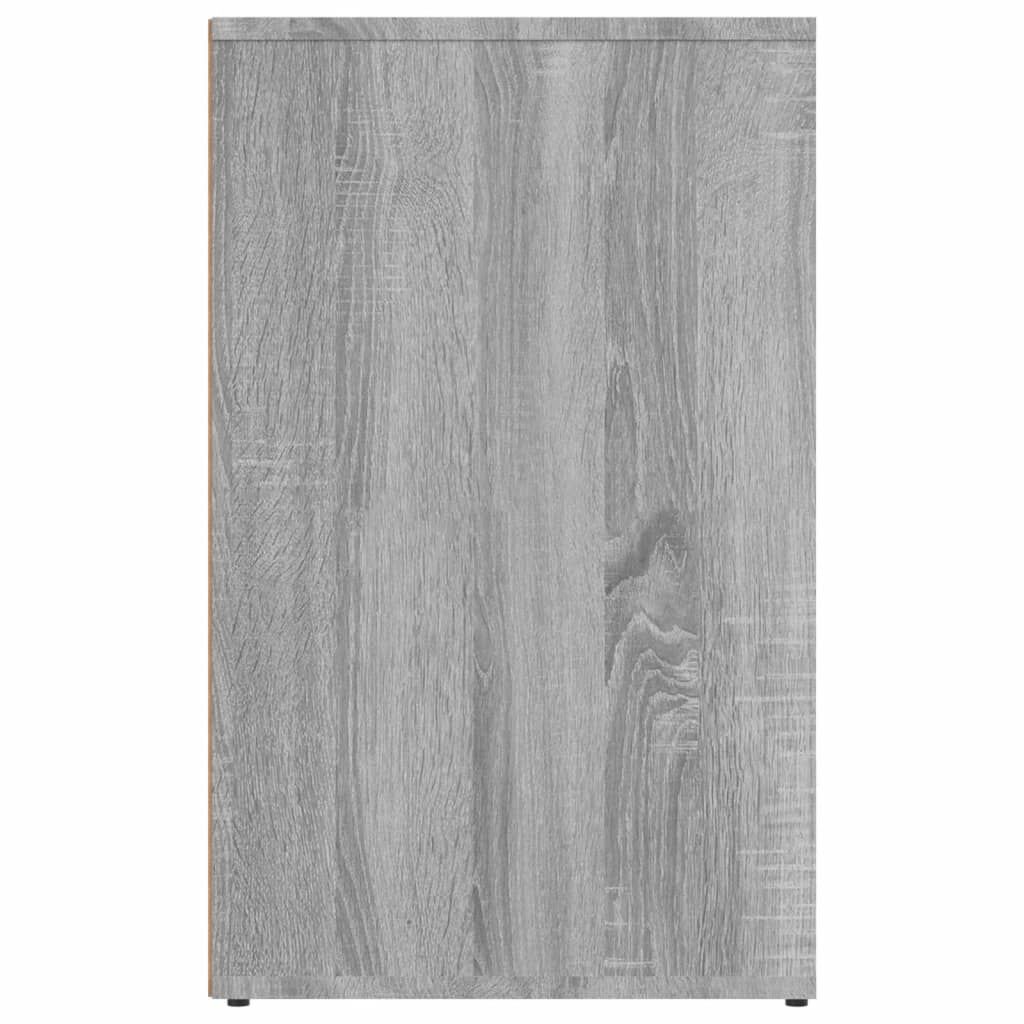 vidaXL Ντουλάπι Γυαλιστερό Γκρι Sonoma 80x40x65 εκ. Επεξεργασμένο Ξύλο