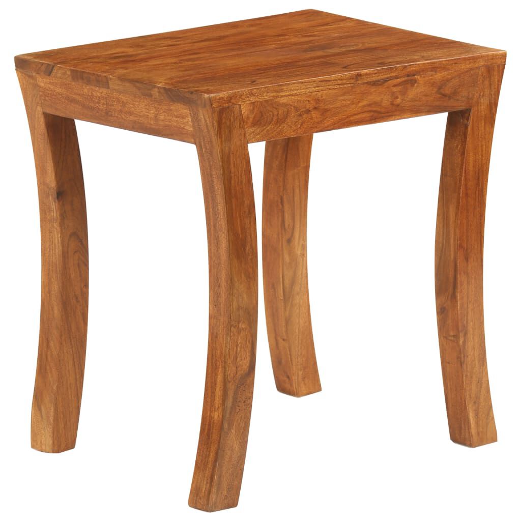 vidaXL Τραπεζάκια Ζιγκόν 3 τεμ. Καφέ 50x35x50 εκ. Μασίφ Ξύλο Ακακίας