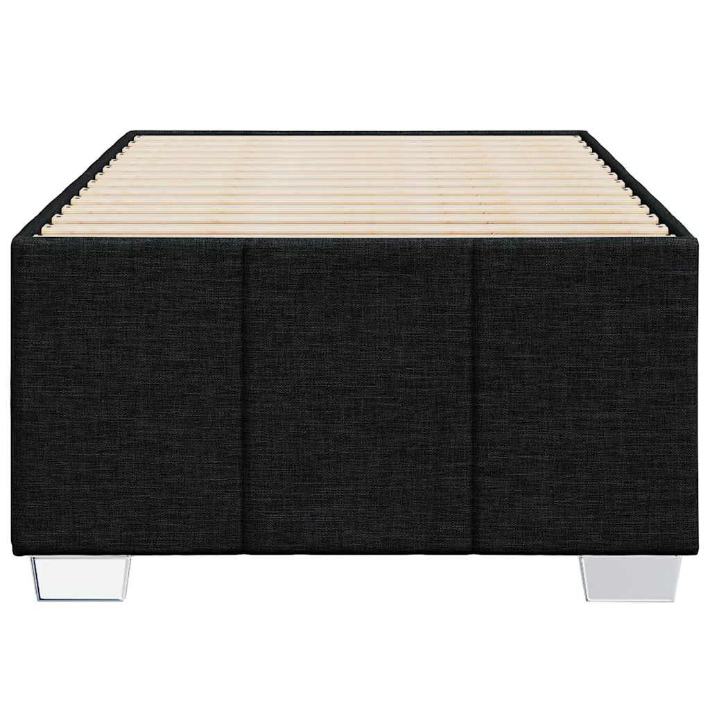 vidaXL Σκελετός Κρεβατιού Χωρίς Στρώμα Μαύρο 100x200 εκ. Υφασμάτινο