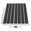 vidaXL Πάνελ Περίφραξης Μαύρο 175 x 146 εκ. από WPC