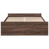 vidaXL Πλαίσιο Κρεβατιού με συρτάρια Καφέ δρυς 120x200 εκ. Επεξ. Ξύλο