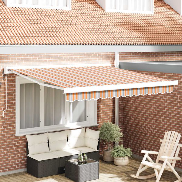 vidaXL Σκηνίτσα Αναδιπλούμενη Πολύχρωμο 350 x 250 εκ Ύφασμα, Μέταλλο