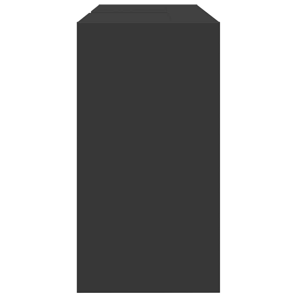 vidaXL Ντουλάπι Νιπτήρα Μαύρο 90x29x55 εκ. από Επεξεργασμένο Ξύλο