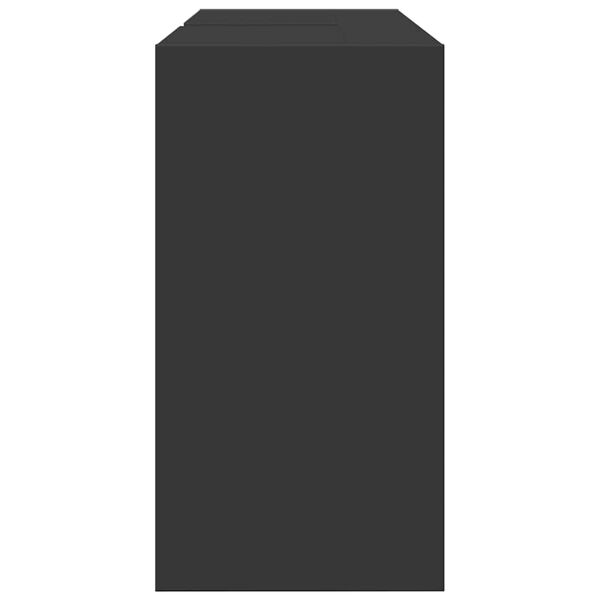 vidaXL Ντουλάπι Νιπτήρα Μαύρο 90x29x55 εκ. από Επεξεργασμένο Ξύλο