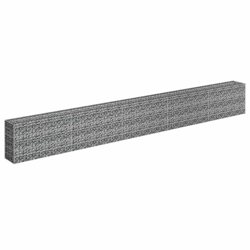 vidaXL Συρματοκιβώτιο-Γλάστρα Υπερυψωμένη 450x30x60 εκ. Γαλβ. Χάλυβας
