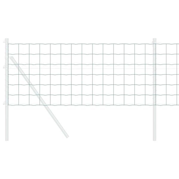 vidaXL Φράχτης Εuro Πράσινο 0.4 x 50 μ. Σίδηρος με επικάλυψη PVC