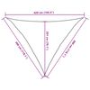 vidaXL Πανί Σκίασης Λευκό 3 x 3 x 4,2 μ. από HDPE 160 γρ/μ²