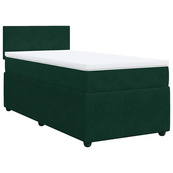 vidaXL &Kappa;&rho;&epsilon;&beta;ά&tau;&iota; Boxspring &mu;&epsilon; &Sigma;&tau;&rho;ώ&mu;&alpha; &Sigma;&kappa;&omicron;ύ&rho;&omicron; &Pi;&rho;ά&sigma;&iota;&nu;&omicron; 100x200&epsilon;&kappa;. &Beta;&epsilon;&lambda;&omicron;ύ&delta;&iota;&nu;&omicron;