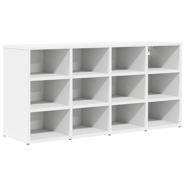 vidaXL Ντουλάπα Παπουτσιών Λευκό 52.5 x 30 x 50 εκ. Επεξεργασμένο ξύλο