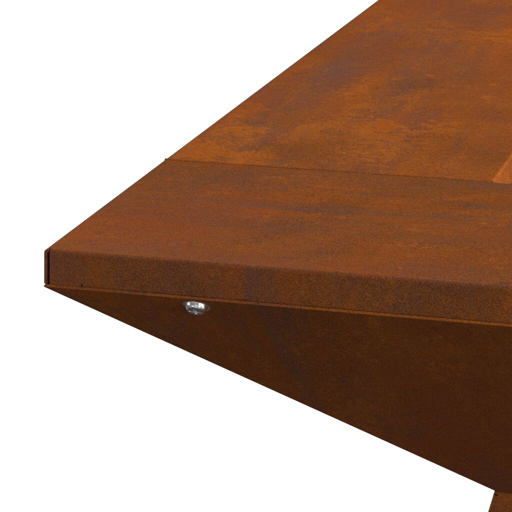 vidaXL Φωτιά Πυρήνα 60x60x50 εκ Καιρικά Ανθεκτικός Χάλυβας