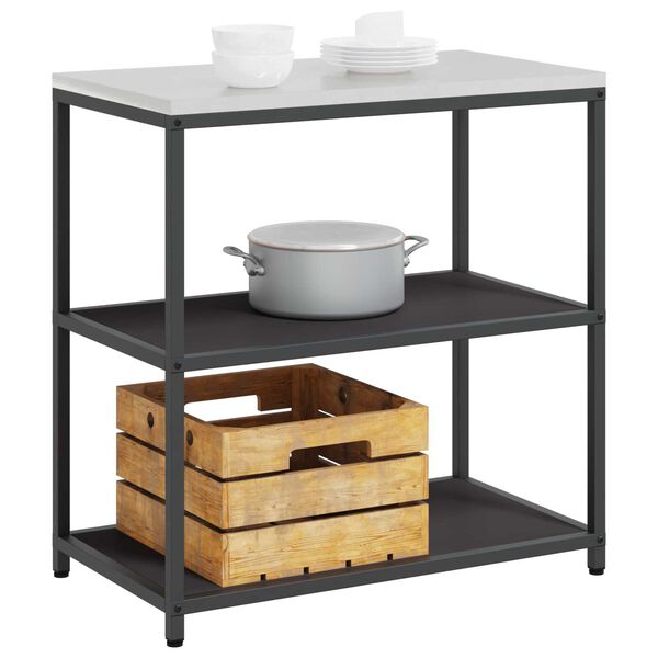 vidaXL Ράφι Αποθήκευσης Κουζίνας με ράφι Σκ rusty 60 x 50 x 92 εκ.