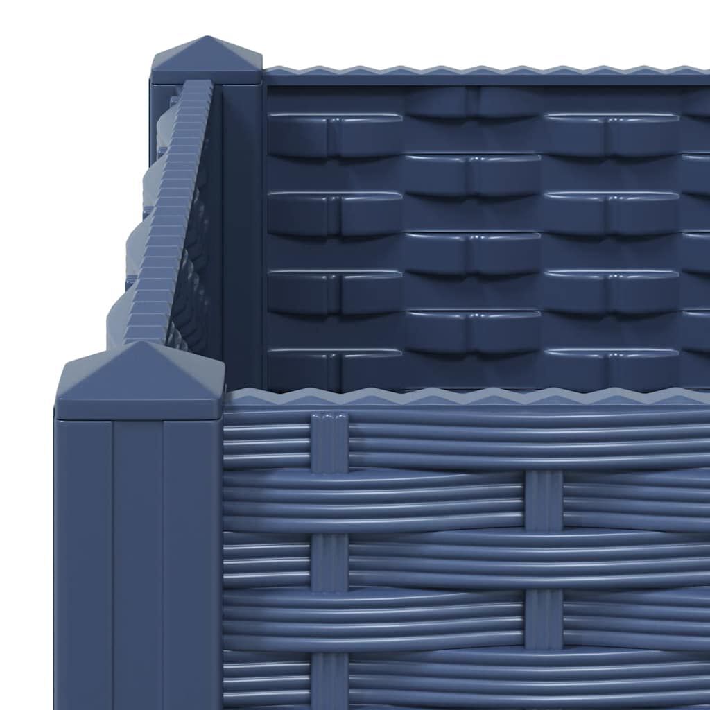 vidaXL Ζαρντινιέρα 40 x 40 x 38 εκ. από Πολυπροπυλένιο