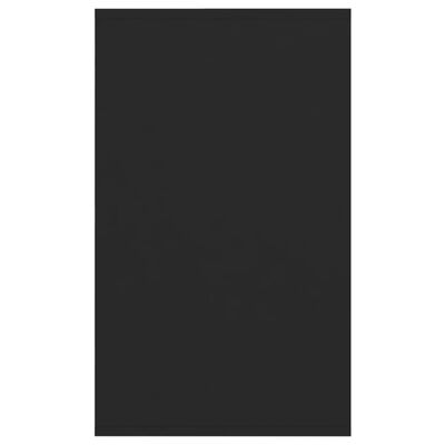 vidaXL Συρταριέρα με 3 Συρτάρια Μαύρη 120 x 41 x 75 εκ από Μοριοσανίδα