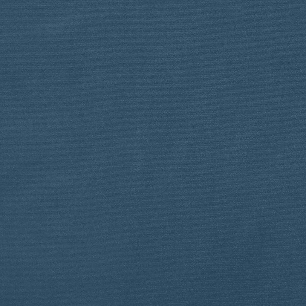 vidaXL Στρώμα με Pocket Springs Σκούρο Μπλε 120x220x20 εκ. Βελούδινο