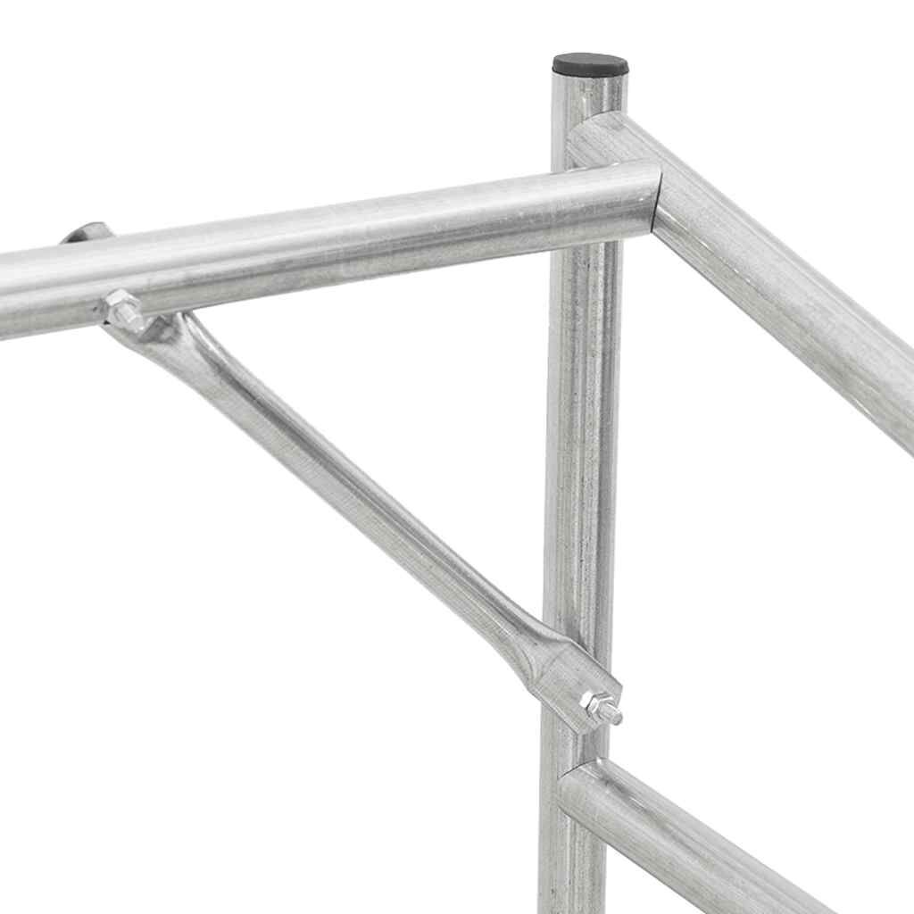 vidaxL Ράφι για καυσόξυλα με κάλυμμα βροχής 100x40x200 εκ.