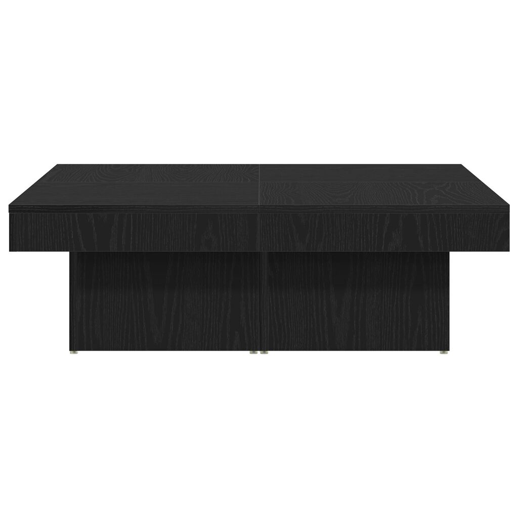 vidaXL Τραπέζι σαλονιού Μαύρο Δρυς 90x90x28 εκ. Φτιαγμένο από ξύλο