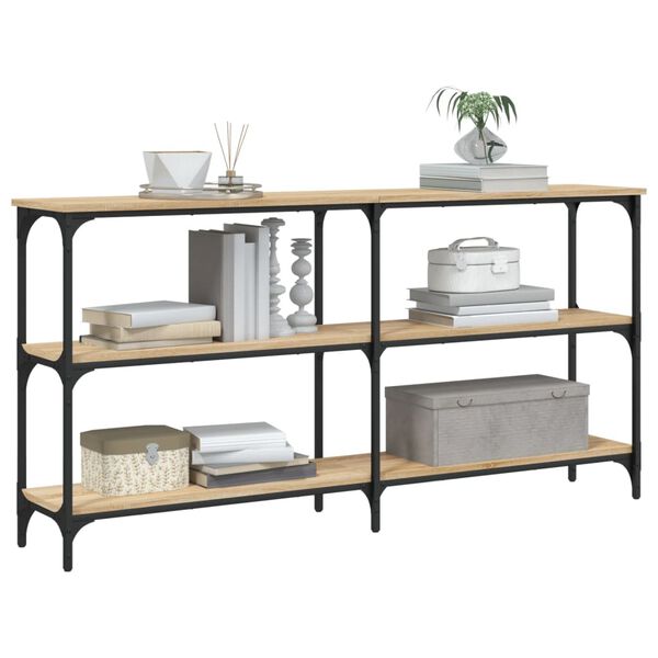 vidaXL Τραπέζι Κονσόλα Sonoma Δρυς 150x29x75 εκ. Επεξεργασμένο Ξύλο
