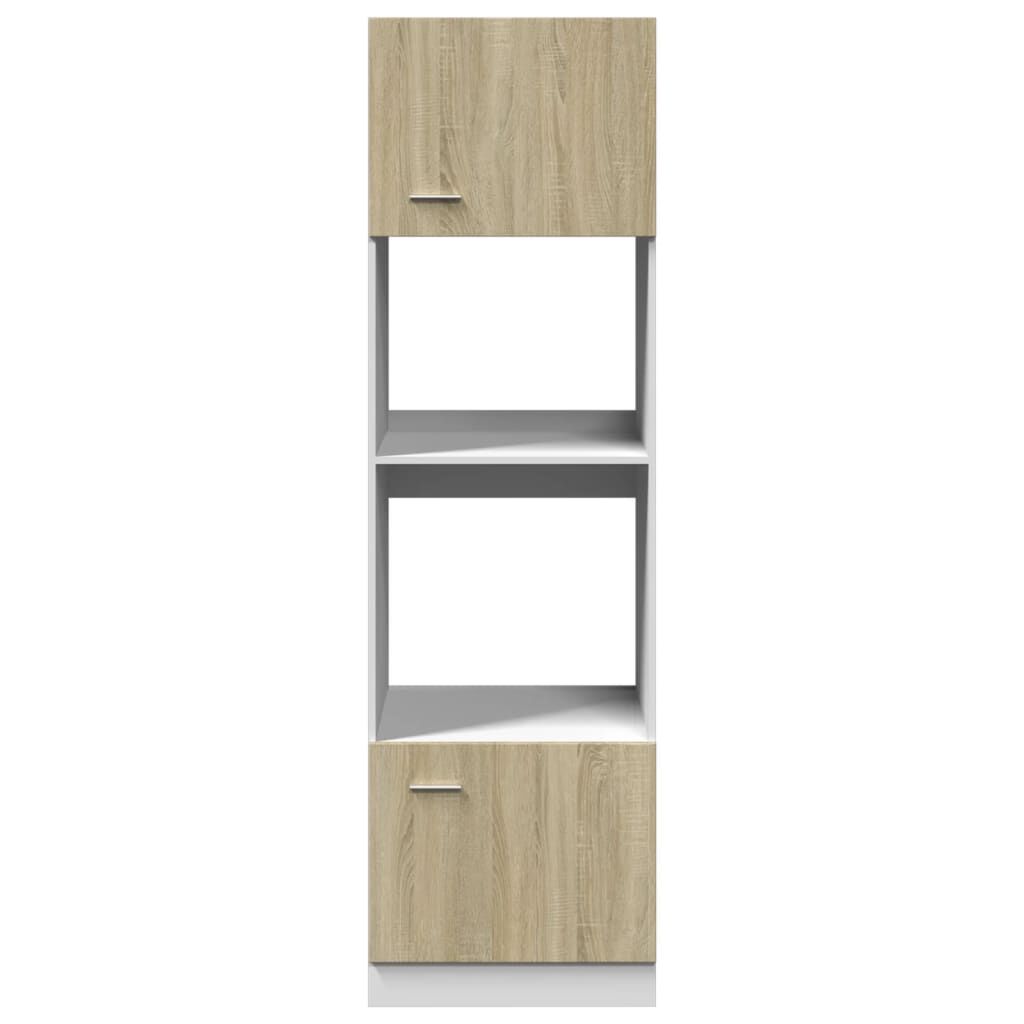 vidaXL Ντουλάπι για Φούρνο Μικροκυμάτων Lyon Sonoma Δρυς 60x57x207 εκ.