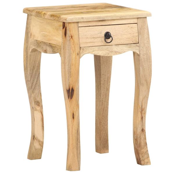 vidaXL Κομοδίνο 28 x 28 x 46 εκ. από Μασίφ Ξύλο Μάνγκο