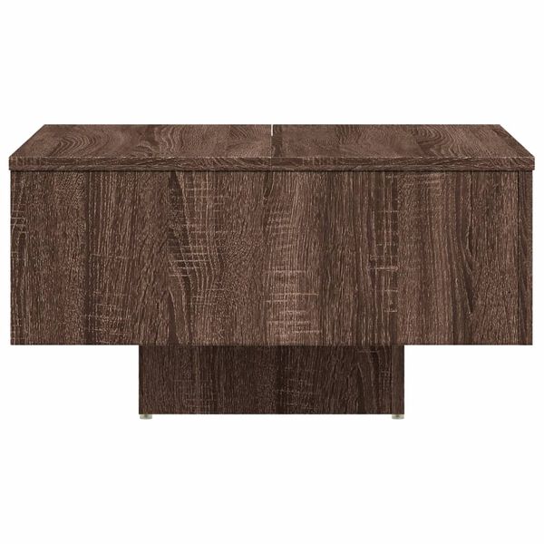 vidaXL Τραπεζάκι Σαλονιού Καφέ Δρυς 60x60x31,5 εκ. από Επεξεργ. Ξύλο