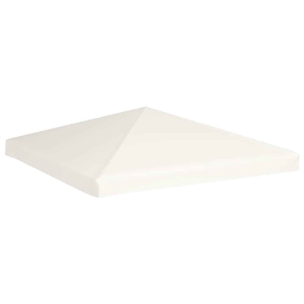 vidaXL Κάλυμμα για Κιόσκι Λευκό Κρεμ 3 x 3 μ. 310 γρ./μ²