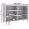 vidaXL Ραφιέρα Γκρι Σκυροδέματος 103,5 x 35 x 70 εκ. από Επεξεργ. Ξύλο