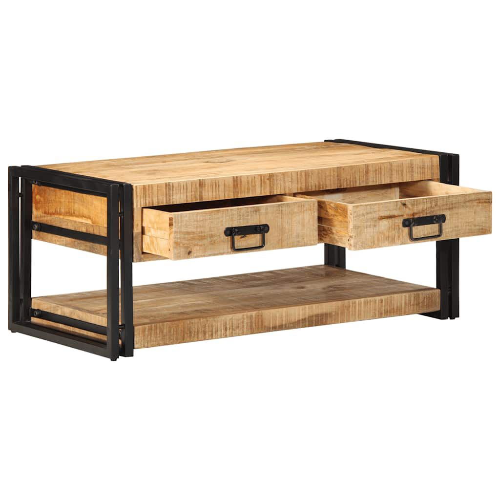 vidaXL Τραπεζάκι σαλονιού 90x50x38 cm Στερεό ακατέργαστο ξύλο Mango