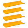 vidaXL &Pi;&lambda;&omega;&tau;ό &rho;ά&phi;&iota; 4 pcs &Chi;&alpha;&mu;&omicron;&mu;&eta;&lambda;ί &kappa;ί&tau;&rho;&iota;&nu;&omicron; 30 x 9 x 2,5 &epsilon;&kappa; &Alpha;&tau;&sigma;ά&lambda;&iota;
