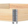 vidaXL Ζαρντινιέρα Εξάγωνη 160x160 εκ. από Μασίφ Ξύλο Πεύκου