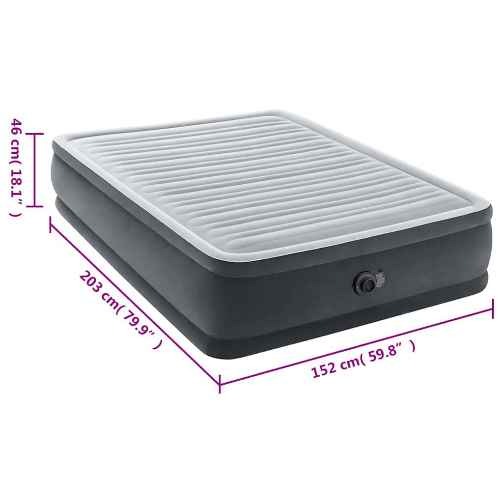 Intex Στρώμα Αέρα Dura-Beam Deluxe Comfort Plush Διπλό 152x203x46 εκ.