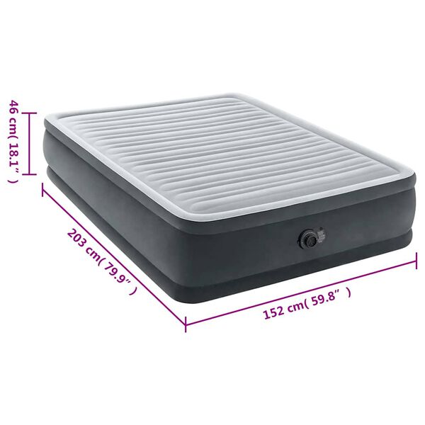 Intex Στρώμα Αέρα Dura-Beam Deluxe Comfort Plush Διπλό 152x203x46 εκ.