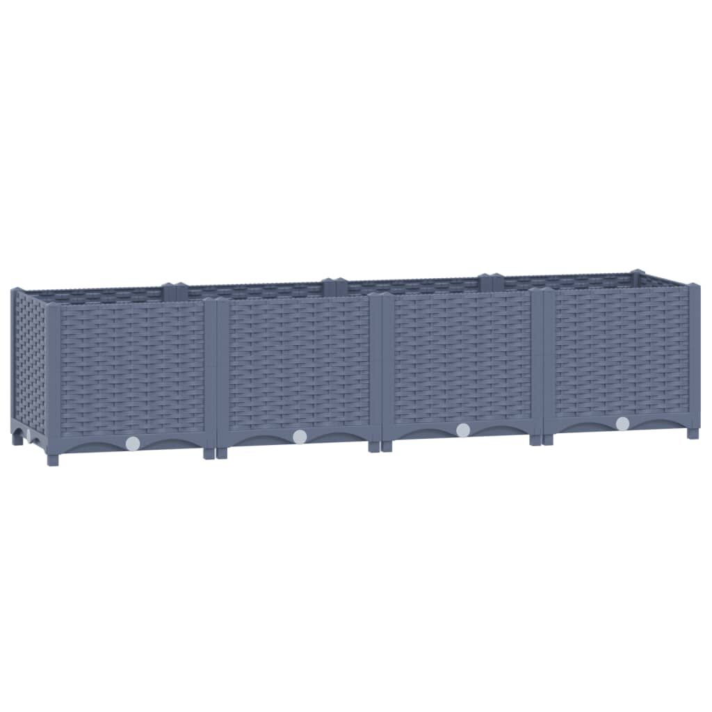 vidaXL Ζαρντινιέρα 160 x 40 x 38 εκ. από Πολυπροπυλένιο