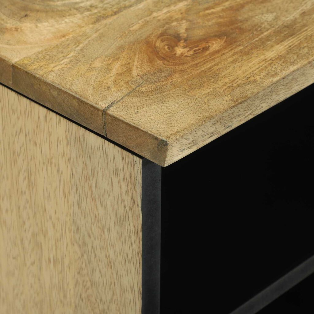 vidaXL Ντουλάπα τηλεόρασης - 100 x 33.5 x 46 εκ., φτιαγμένη από μασίφ ξύλο μάνγκο.
