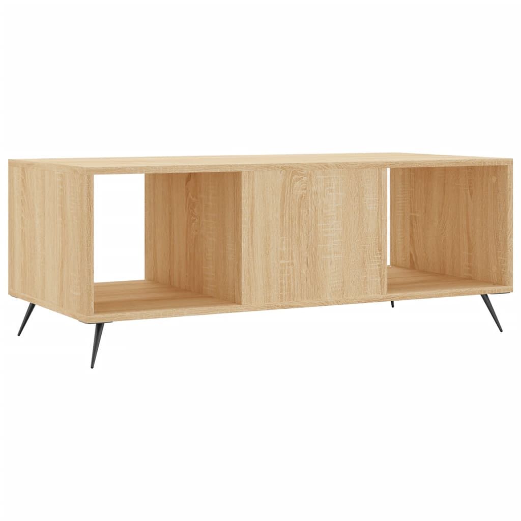 vidaXL Τραπεζάκι Σαλονιού Sonoma Δρυς 102x50x40 εκ. από Επεξεργ. Ξύλο