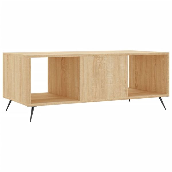 vidaXL Τραπεζάκι Σαλονιού Sonoma Δρυς 102x50x40 εκ. από Επεξεργ. Ξύλο
