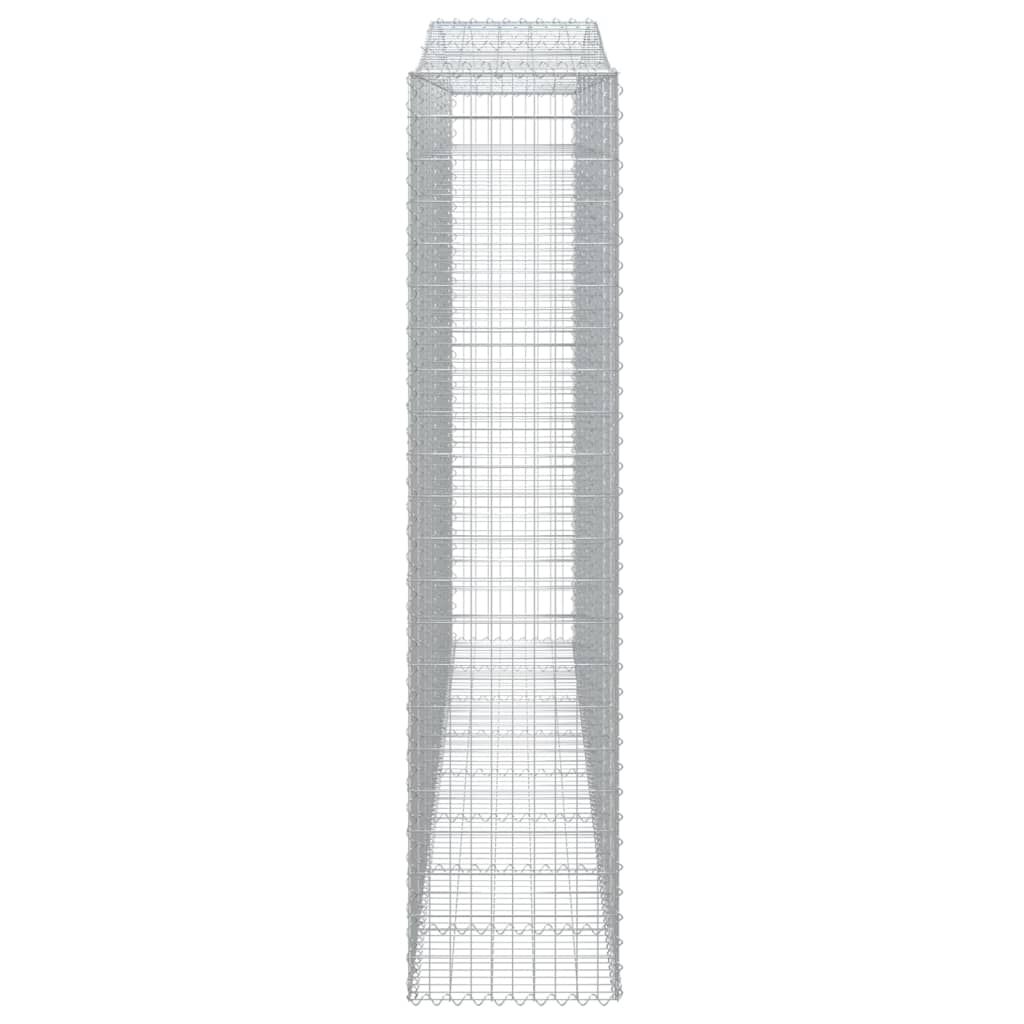 vidaXL Συρματοκιβώτια Τοξωτά 8 τεμ. 400x50x220/240 εκ. Γαλβαν. Σίδερο