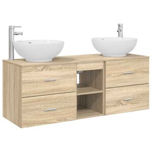 vidaXL &Sigma;&epsilon;&tau; &Epsilon;&pi;ί&pi;&lambda;&omega;&nu; &Mu;&pi;ά&nu;&iota;&omicron;&upsilon; 3 &tau;&mu;&chi;. Sonoma &Delta;&rho;&upsilon;&sigmaf; 129 x 44,5 x 80 &epsilon;&kappa;.