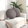 vidaXL Μαξιλάρια καθισμάτων 2 pcs Taupe Ø50 x 19 εκ ύφασμα